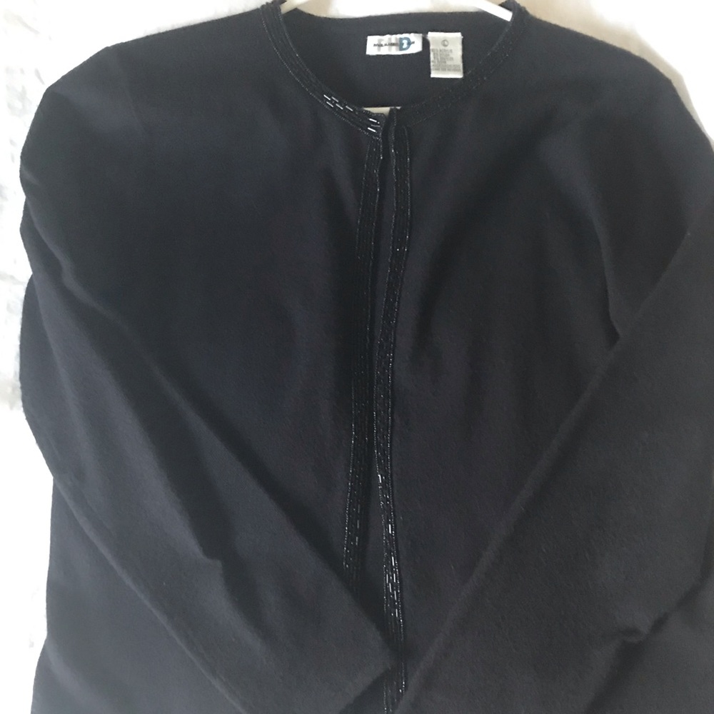 Paul Harris Design Open front black cardigan